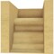 Ekena Millwork 9"W x 9"D x 9"H Wide Highland Rough Cedar Woodgrain TimberThane Corbel, Primed Tan CORUR09X09X09HLDRCPR - alternate 5